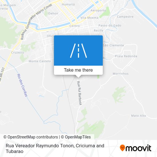 Rua Vereador Raymundo Tonon map