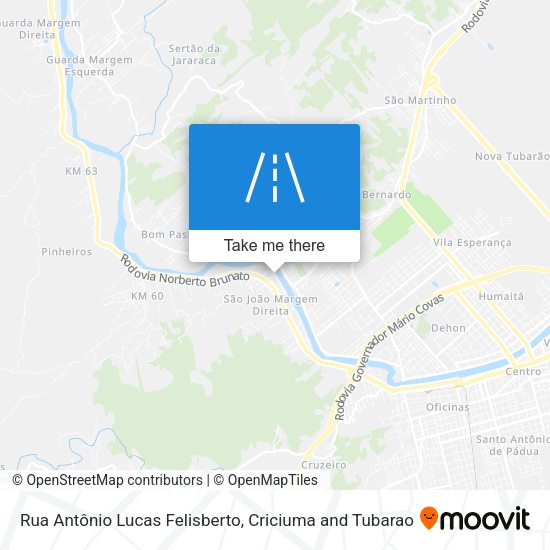 Rua Antônio Lucas Felisberto map