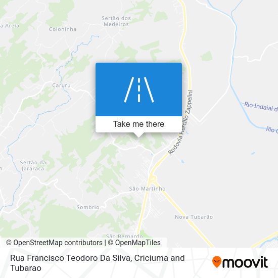 Rua Francisco Teodoro Da Silva map