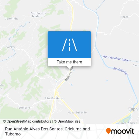 Rua Antônio Alves Dos Santos map
