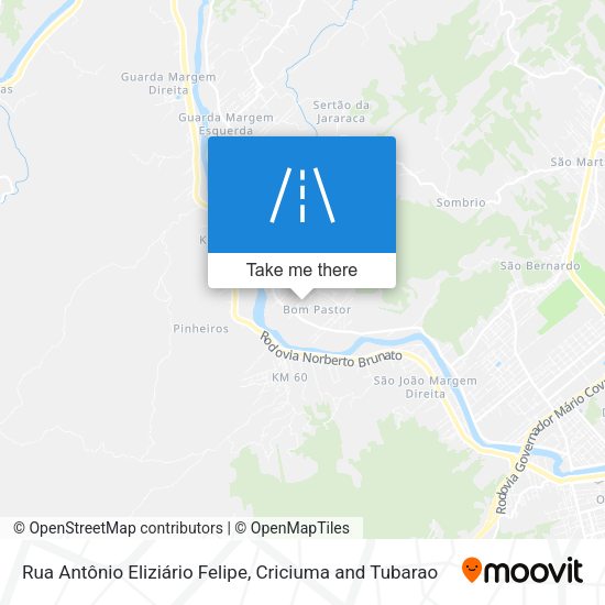Rua Antônio Eliziário Felipe map