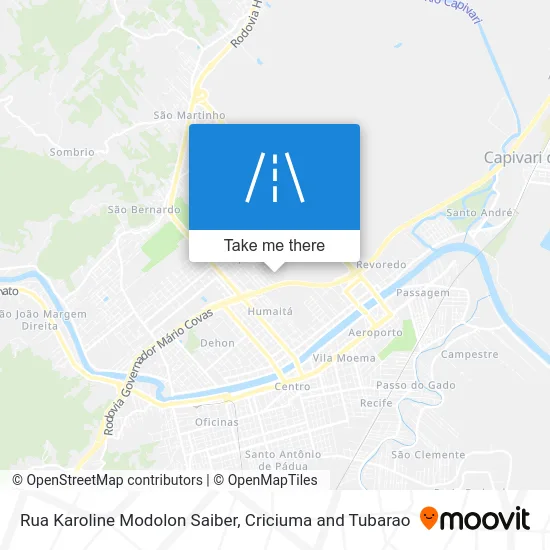 Rua Karoline Modolon Saiber map