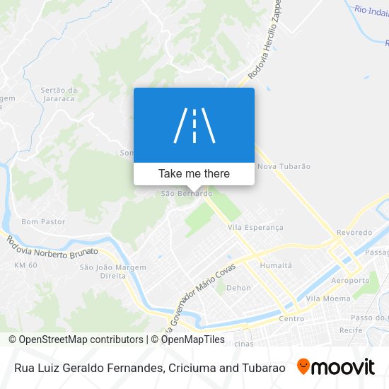 Rua Luiz Geraldo Fernandes map