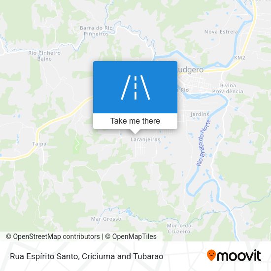 Rua Espírito Santo map