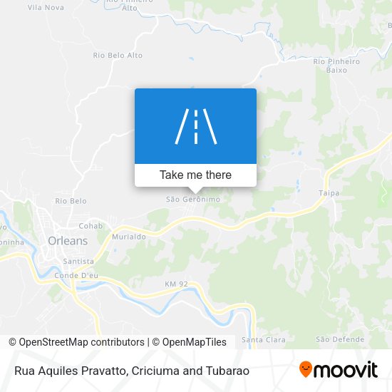 Rua Aquiles Pravatto map