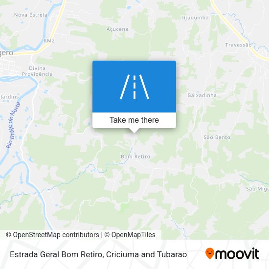 Estrada Geral Bom Retiro map