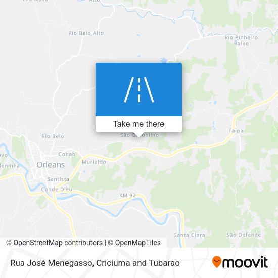 Rua José Menegasso map