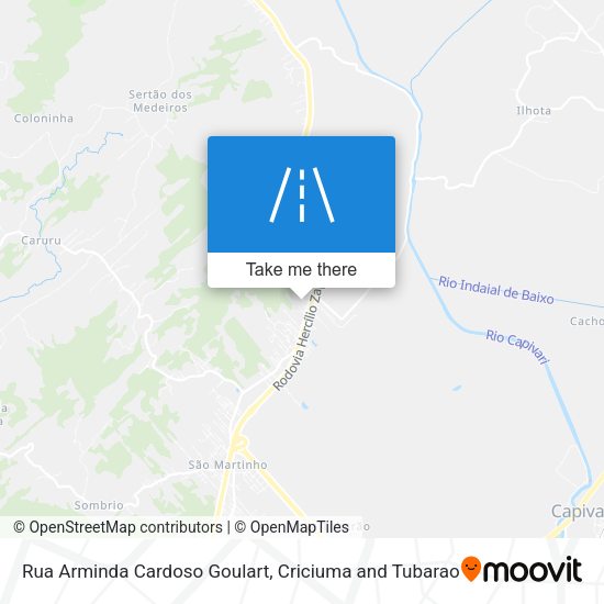 Rua Arminda Cardoso Goulart map