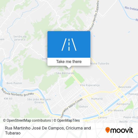 Rua Martinho José De Campos map