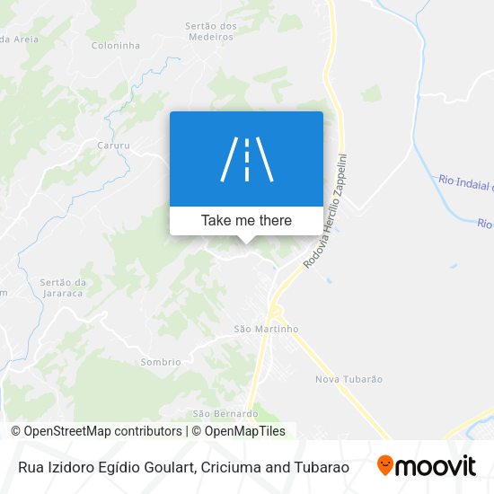 Rua Izidoro Egídio Goulart map