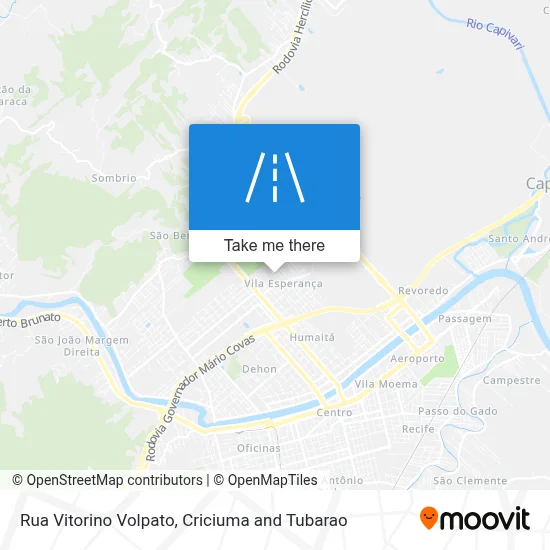 Rua Vitorino Volpato map