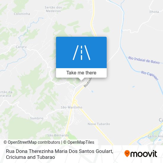 Rua Dona Therezinha Maria Dos Santos Goulart map