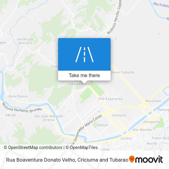 Rua Boaventura Donato Velho map