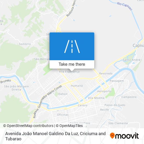 Mapa Avenida João Manoel Galdino Da Luz