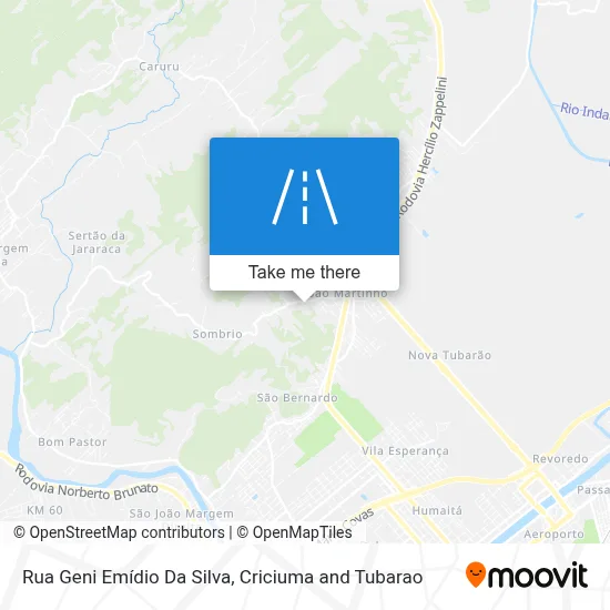 Rua Geni Emídio Da Silva map