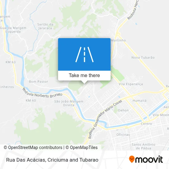 Rua Das Acácias map