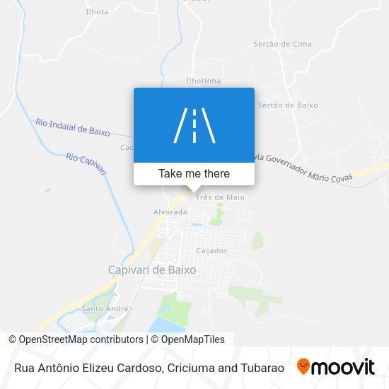 Rua Antônio Elizeu Cardoso map