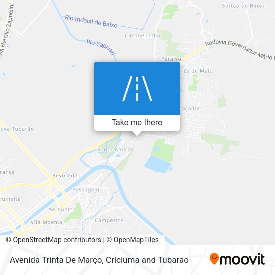 Mapa Avenida Trinta De Março