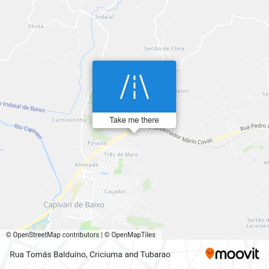Rua Tomás Balduíno map