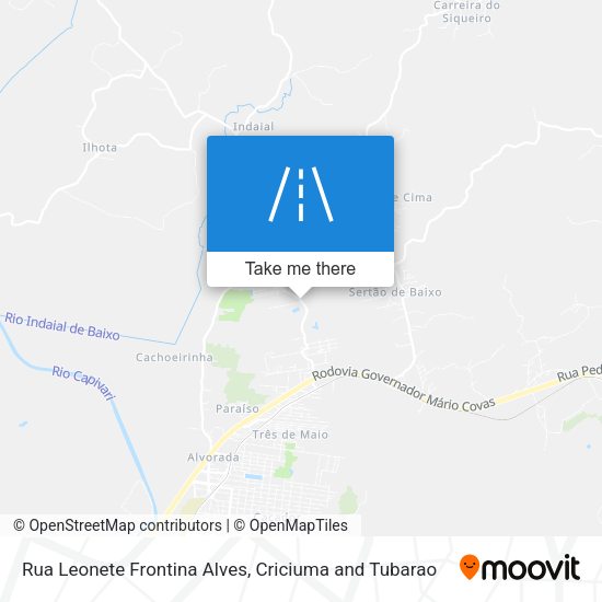 Rua Leonete Frontina Alves map