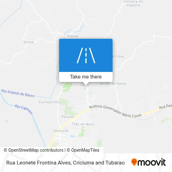 Rua Leonete Frontina Alves map