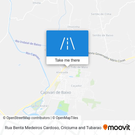 Rua Benta Medeiros Cardoso map