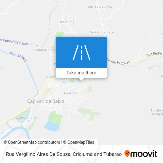 Rua Vergilino Aires De Souza map