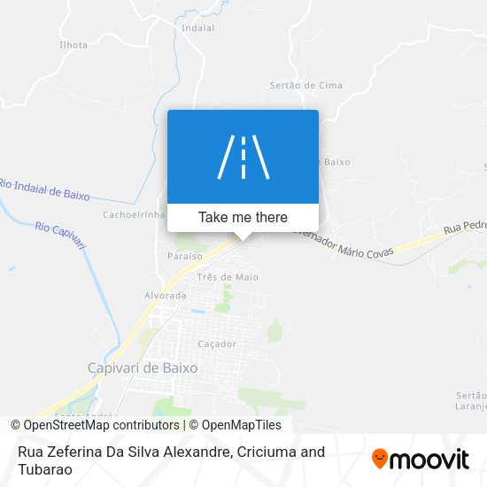 Rua Zeferina Da Silva Alexandre map