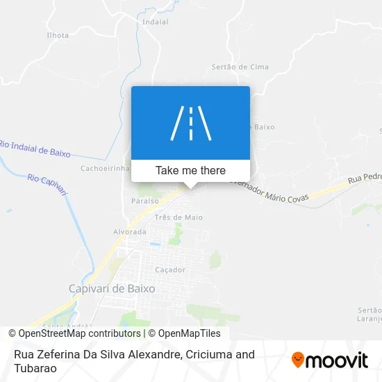 Rua Zeferina Da Silva Alexandre map