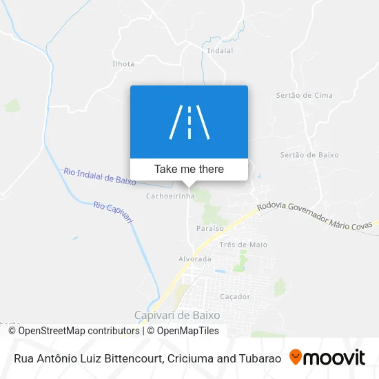 Rua Antônio Luiz Bittencourt map