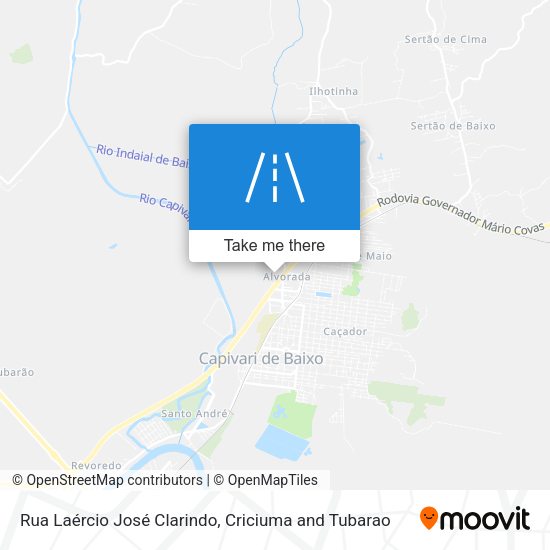 Rua Laércio José Clarindo map