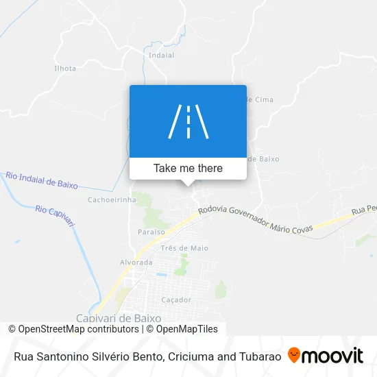 Rua Santonino Silvério Bento map
