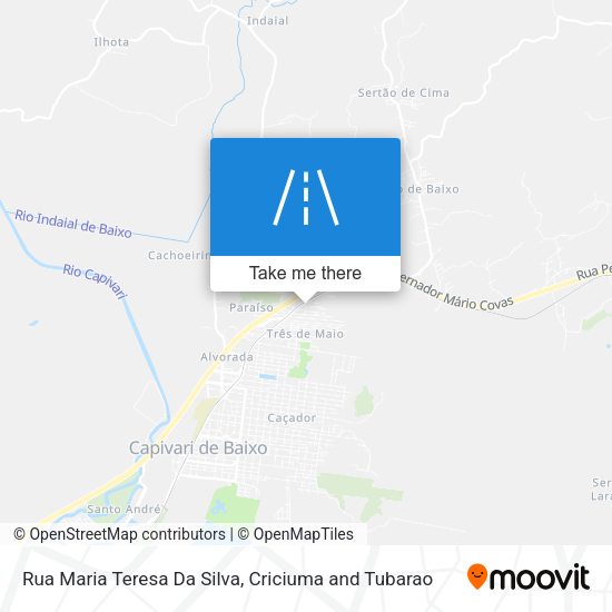Rua Maria Teresa Da Silva map