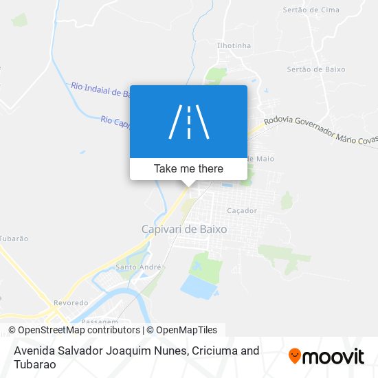 Avenida Salvador Joaquim Nunes map