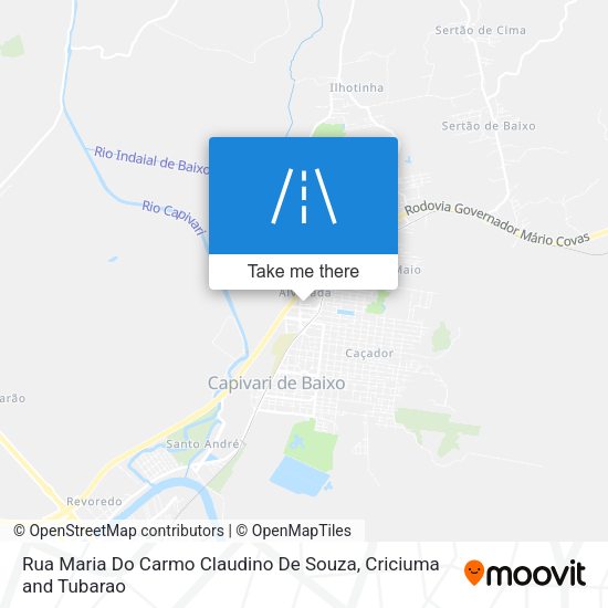 Rua Maria Do Carmo Claudino De Souza map