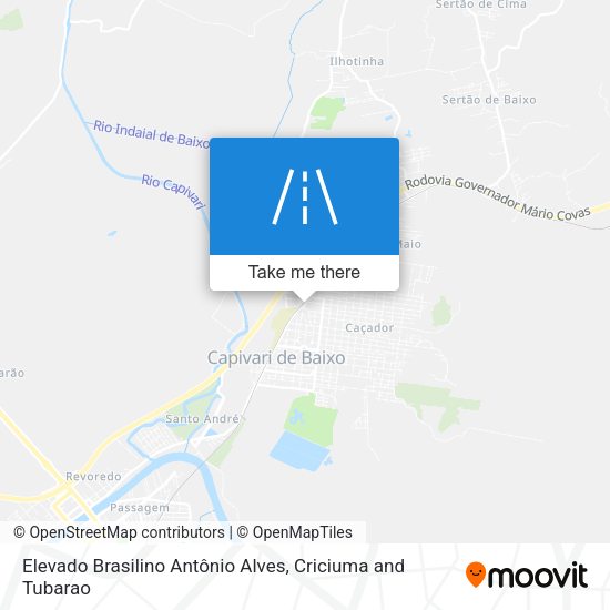 Elevado Brasilino Antônio Alves map