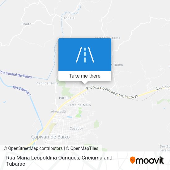 Rua Maria Leopoldina Ouriques map