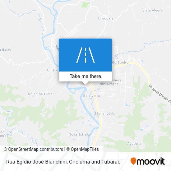 Rua Egídio José Bianchini map
