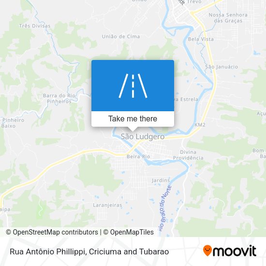 Rua Antônio Phillippi map