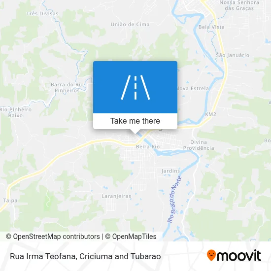 Rua Irma Teofana map