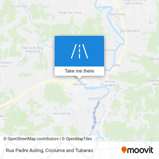 Rua Padre Auling map