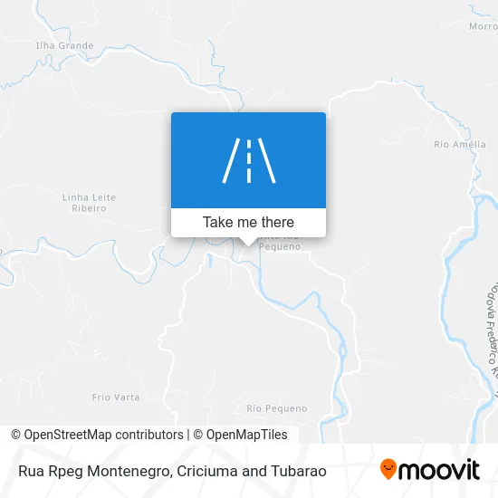 Rua Rpeg Montenegro map