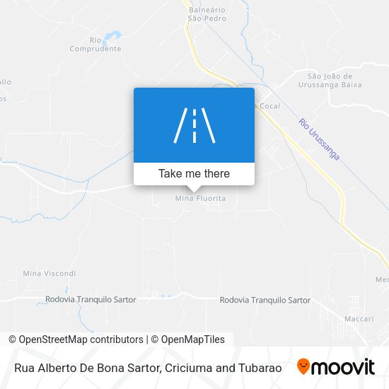 Rua Alberto De Bona Sartor map