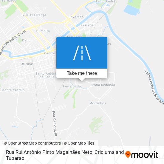 Mapa Rua Rui Antônio Pinto Magalhães Neto