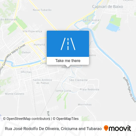 Rua José Rodolfo De Oliveira map