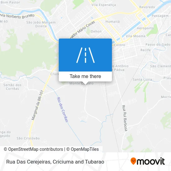 Rua Das Cerejeiras map
