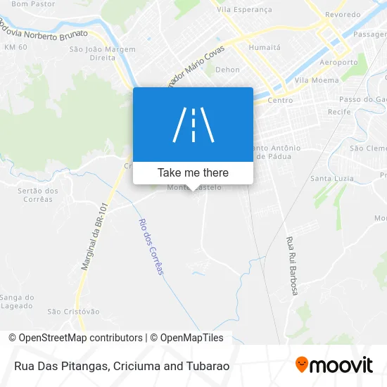 Rua Das Pitangas map