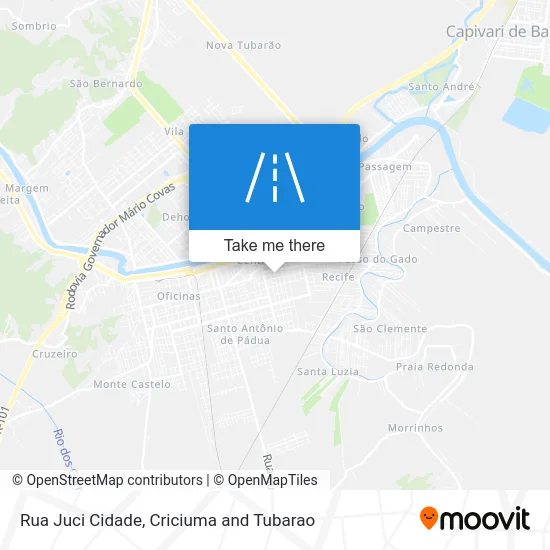 Rua Juci Cidade map