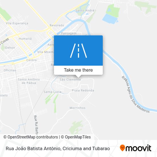 Rua João Batista Antônio map