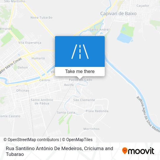 Rua Santilino Antônio De Medeiros map
